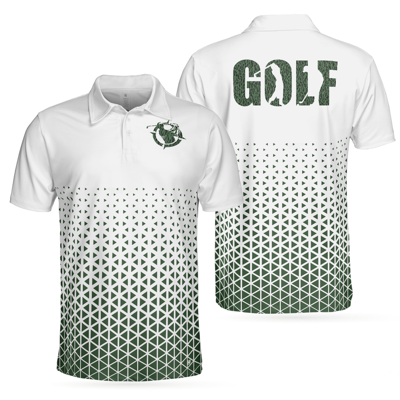 Golf Texture Aluminium Short Sleeve Geometric Best Gift Men's Polo Shirt S-5XL