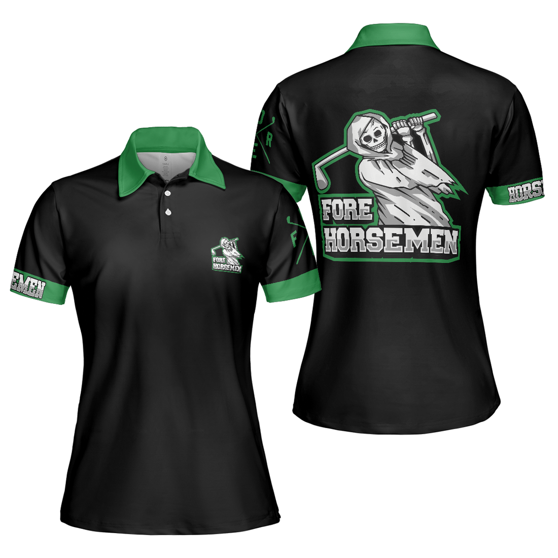 Fore Horsemen Short Sleeve Golf Women' s Polo Shirt S -5XL