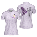 Butterfly Believe Lupus Awareness Best Gift for Ladies Women's Polo Shirts S-5XL