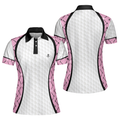 Golf Swing Swear Repeat Argyle Pattern Golf Shirt Women Polo Shirt S-5XL