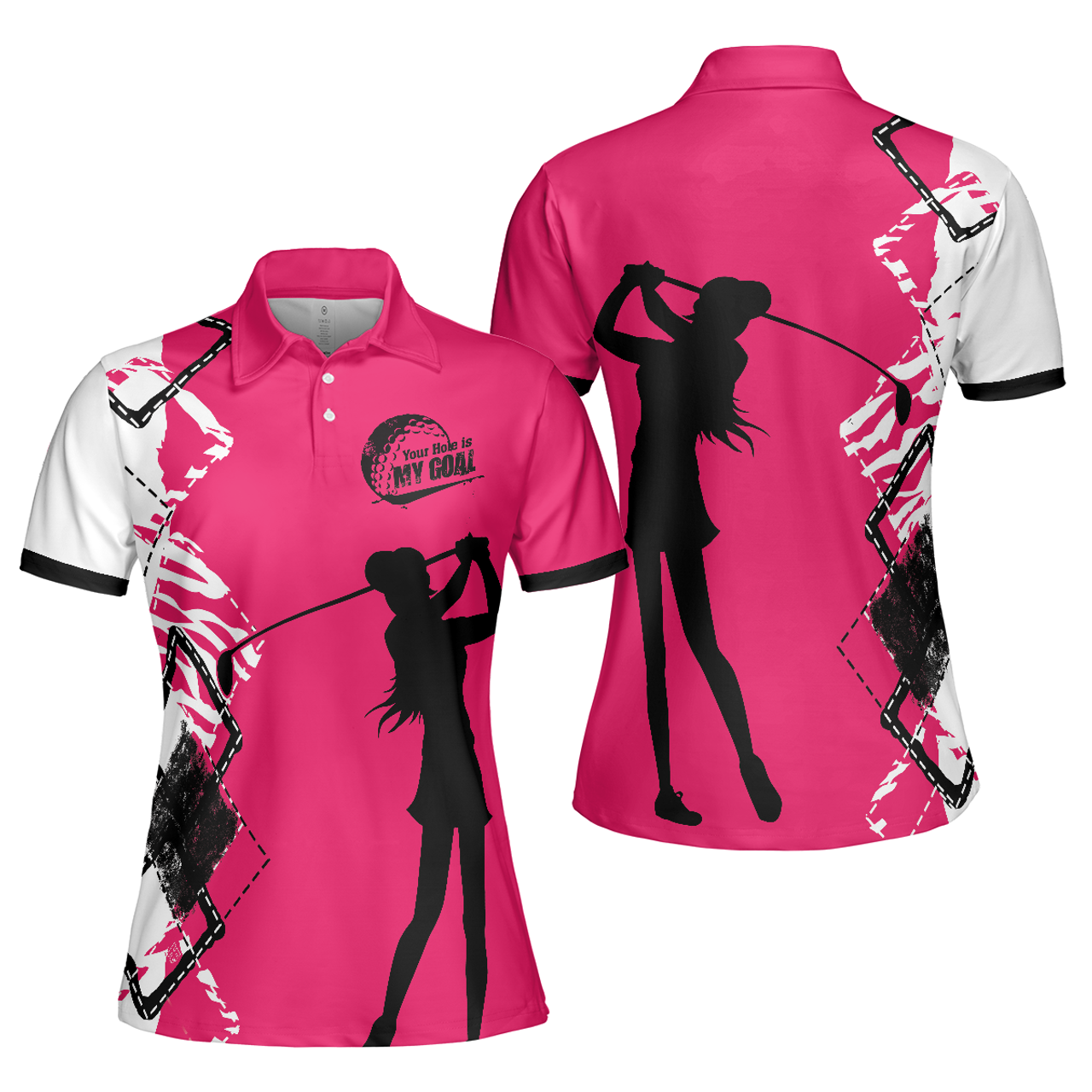 Your Hole Is My Goal Golf Short Sleeve for Ladies Women's Polo Shirts S-5XL
