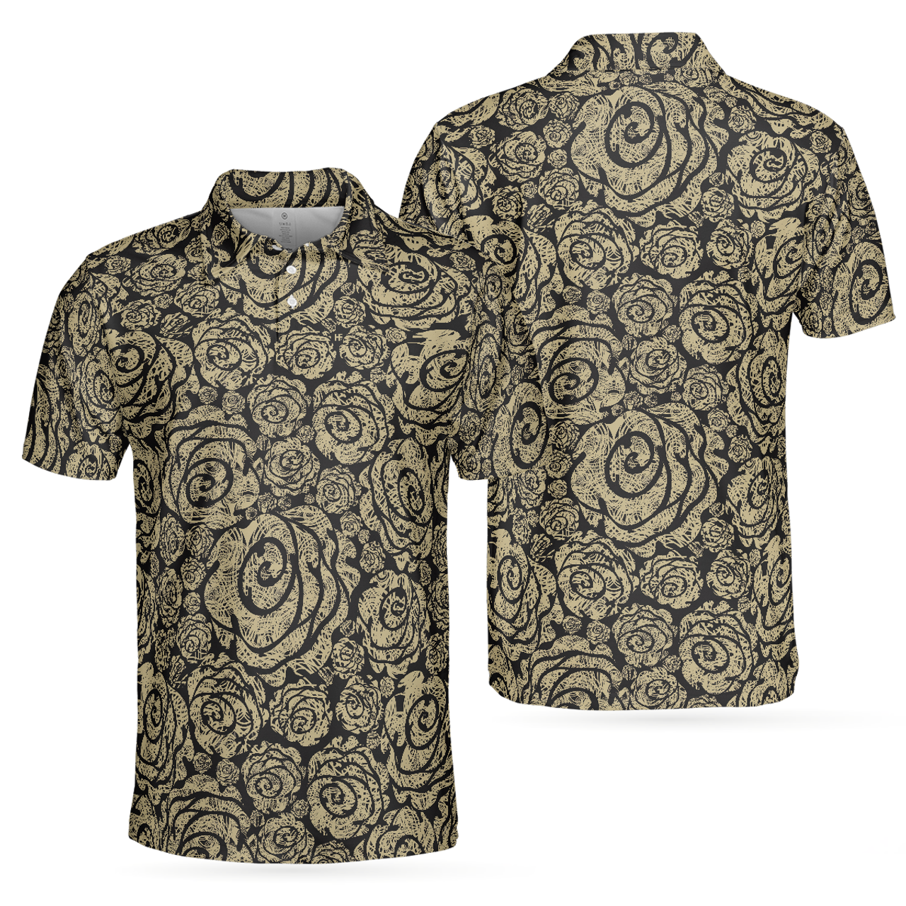 Cool Roses Graphic Shirt Best Gift for Men Flower Lovers Golf Men's Polo Shirt S-5XL