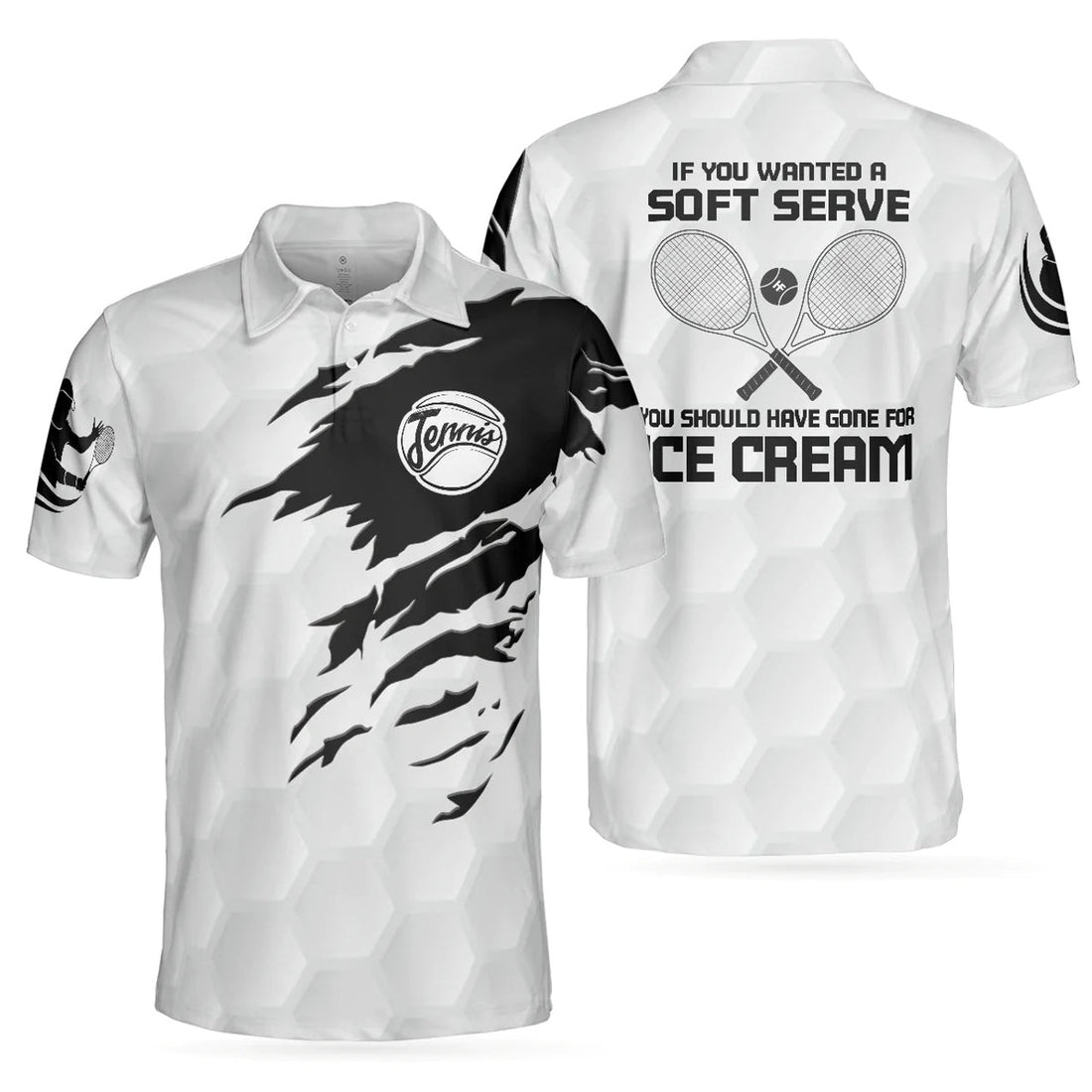 Tennis Shirt If You Wanted A Soft Serve Go For Ice Cream Men's Polo Shirt S-5XL