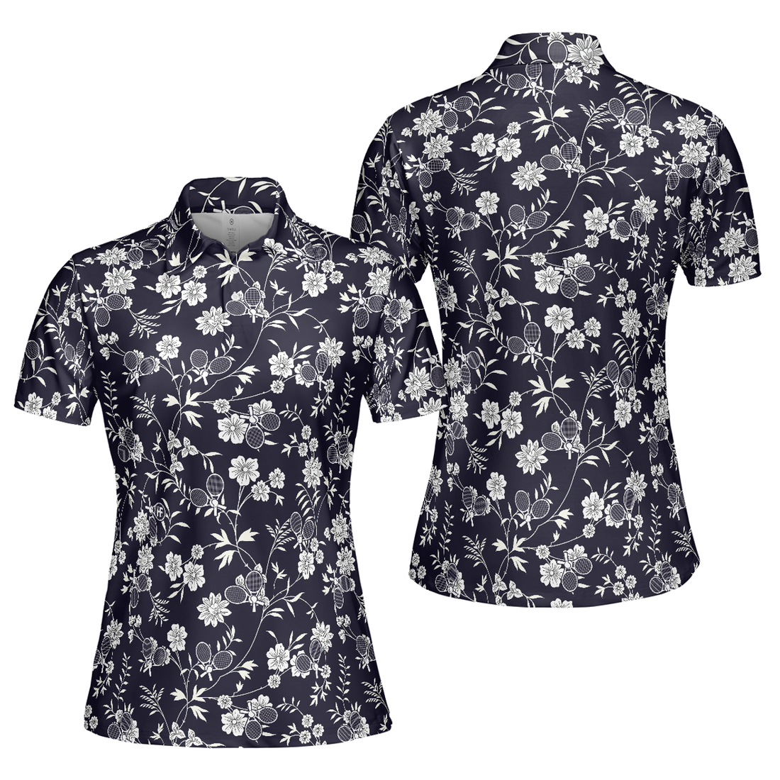 Custom Name Elegant Tennis Polo for Women, Short Sleeve Women's Polo Shirts S-5XL