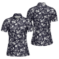 Custom Name Elegant Tennis Polo for Women, Short Sleeve Women's Polo Shirts S-5XL