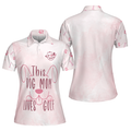 Pink Golf for Dog Moms Sleeve Golf Gift for Dog Lovers Women's Polo Shirts S-5XL