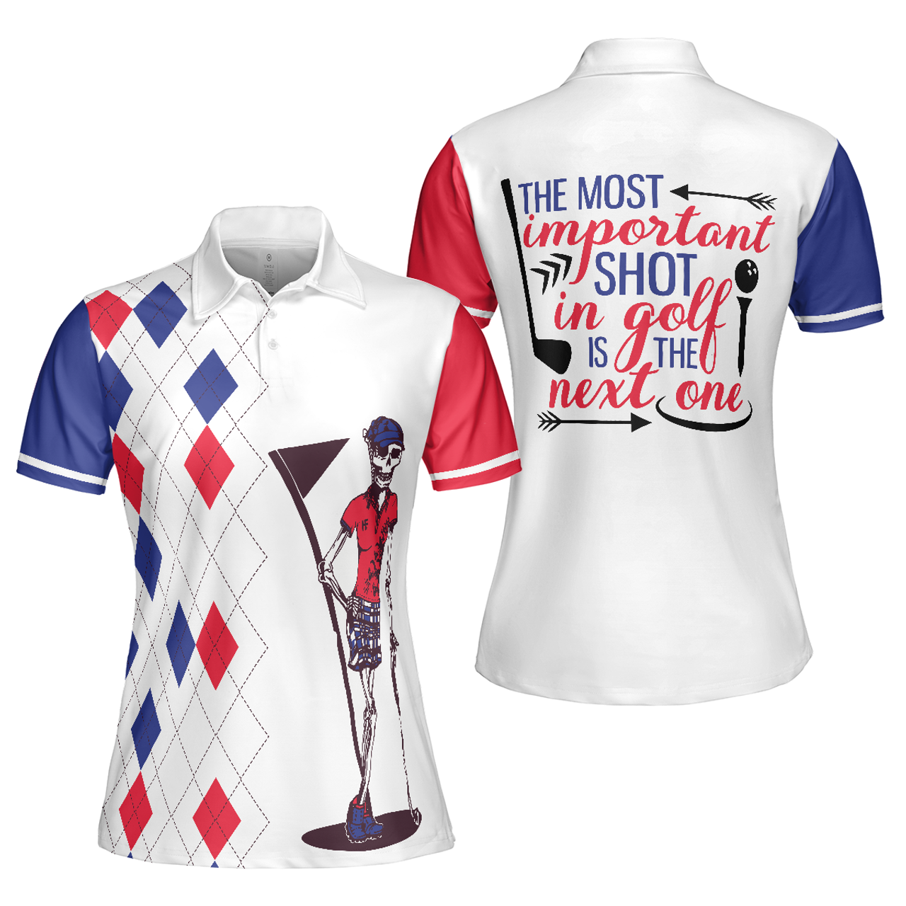 The Most Important Shot In Golf Is The Next One Gift Men's Polo Shirt S-5XL