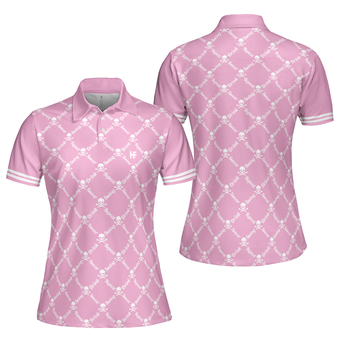 Pink Golf For Ladies Pink Golf Swing Perfect Gift Women's Polo Shirts S-5XL