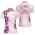 Sometimes It Takes Balls Pink Argyle Tennis for Women Women's Polo Shirts S-5XL