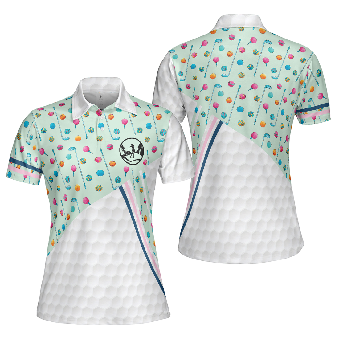 Elegant Light Green Golf Shirt For Ladies Women's Polo Shirts S-5XL