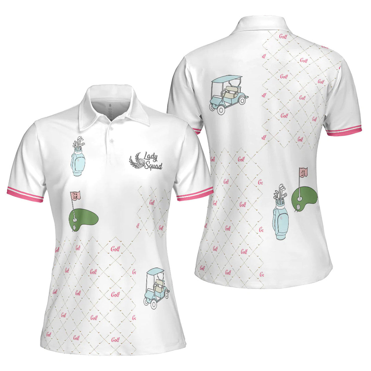 Custom For A Golf Day Golf For Ladies Gift For Golfer Women's Polo Shirts S-5XL