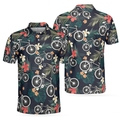 Tropical Cycling Shirt Funny Perfect Gift for Bike Lovers Men's Polo Shirt S-5XL