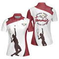 Living That Tennis Mom Life White and Red for Ladies Women's Polo Shirts S-5XL