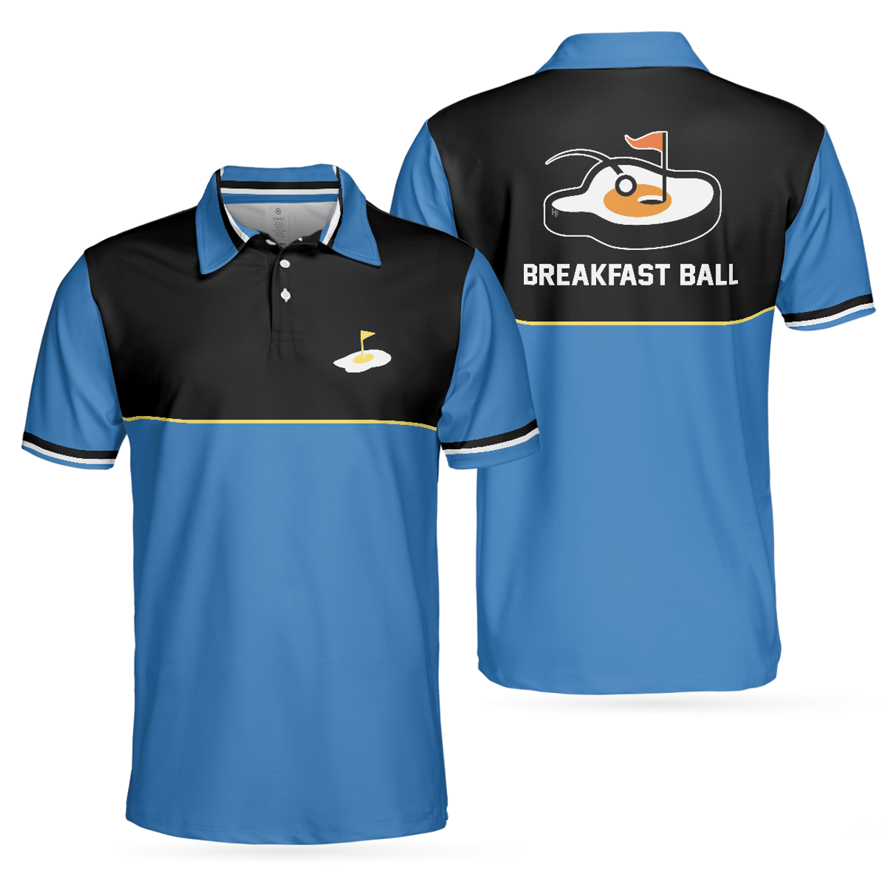 Best Golf Shirt Steak Golf Hole and Flag Short Sleeve Men's Polo Shirt S-5XL
