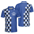 Golf Men Daily Dose Of Iron Argyle Pattern Best Shirt Men's Polo Shirt S-5XL