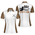 Leopard Pattern Short Sleeve Golf Shirt for Ladies Women's Polo Shirts S-5XL