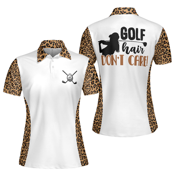 Leopard Pattern Short Sleeve Golf Shirt for Ladies Women's Polo Shirts S-5XL