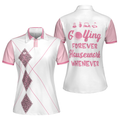 Leopard Argyle Style Golf Forever Housework Gift Women's Polo Shirts S-5XL