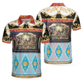 Luxury Brocade Shirt The Last Supper Renaissance Pattern Men's Polo Shirt S-5XL