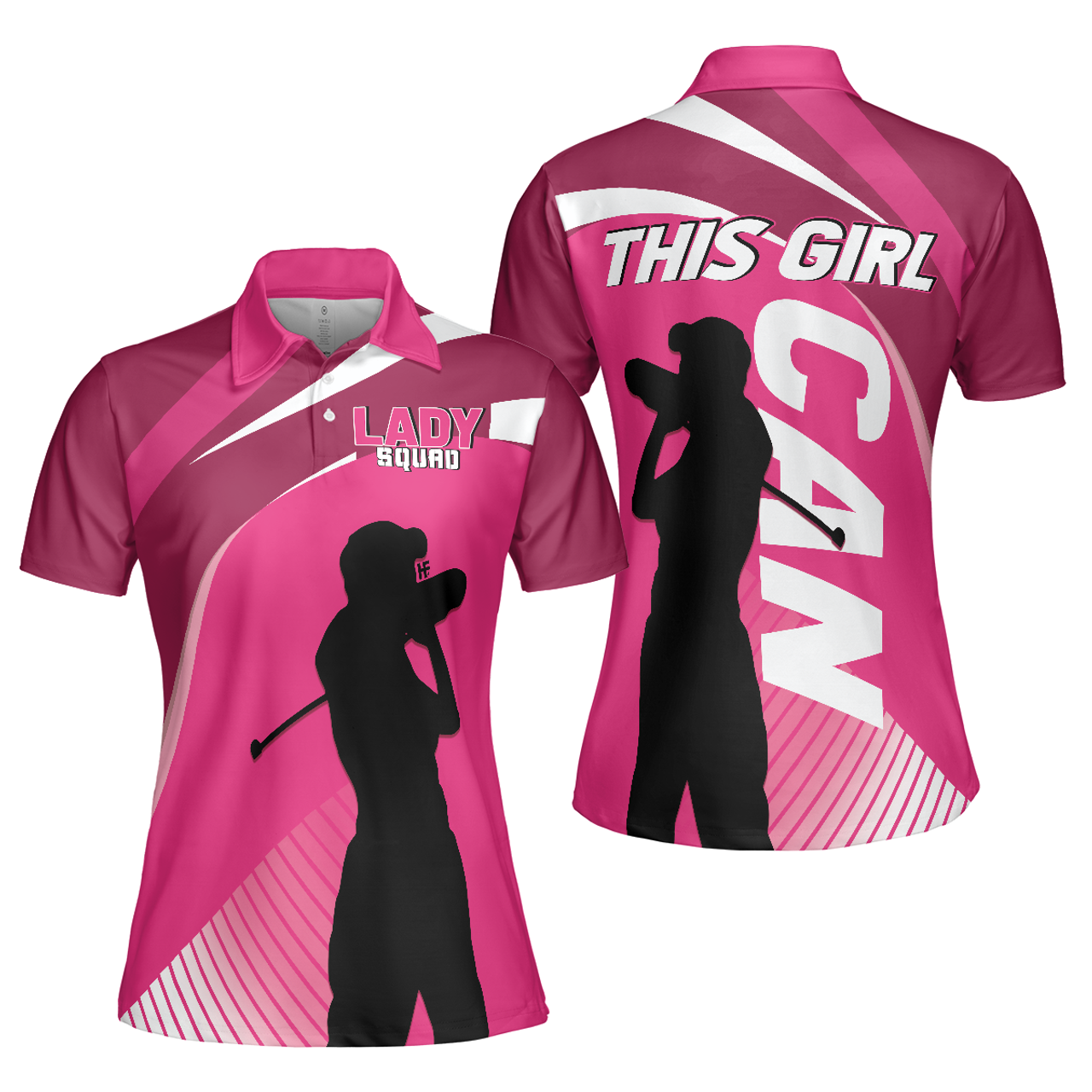 This Girl Can Golf Sleeve for Ladies Cool Golf Gift Women's Polo Shirts S-5XL