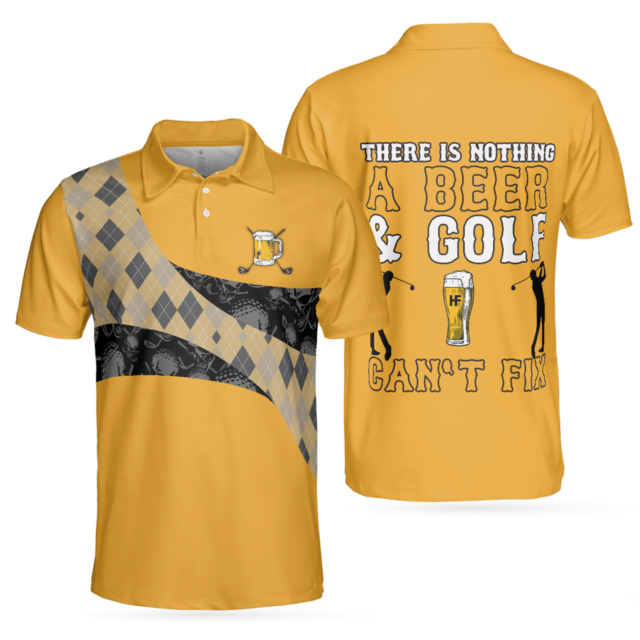 Nothing Beer and Golf Can't Fix Polo Shirt Perfect Gift Men's Polo Shirt S-5XL