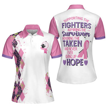 Cancer Women Polo Shirt, Supporting The Fighters Short Sleeve Women Polo Shirt - Perfect Gift For Women, Ladies Women' s Polo Shirt S -5XL