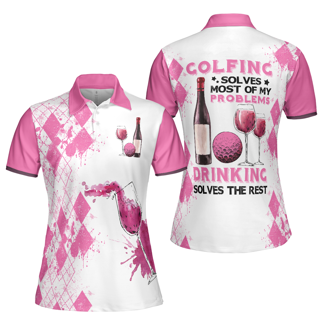 Golfing And Drinking Best Gift For Lady Golfer Women's Polo Shirts S-5XL