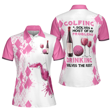 Golfing And Drinking Best Gift For Lady Golfer Women's Polo Shirts S-5XL