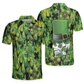 Irish Skull Saint Patricks Shirt Best Gift for Friends Men's Polo Shirt S-5XL