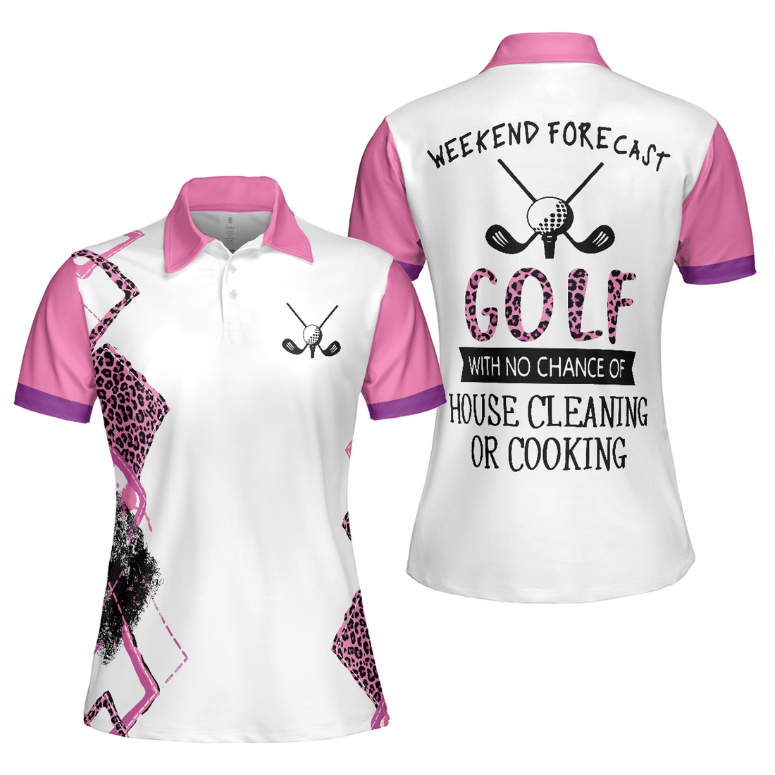 Golf Gift for Golfers No House Cleaning or Cooking Women's Polo Shirts S-5XL
