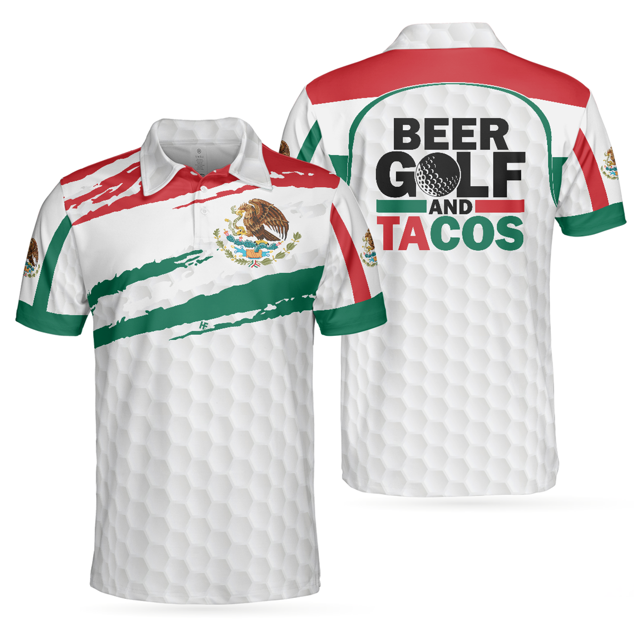 Beer Golf Tacos Simple Golfing Shirt for Men Best Shirt Men's Polo Shirt S-5XL