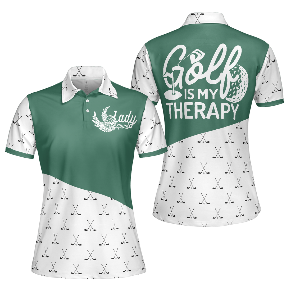 Golf Is My Therapy Golf Shirt Best Gift For Women Golfers Women Polo Shirt S-5XL