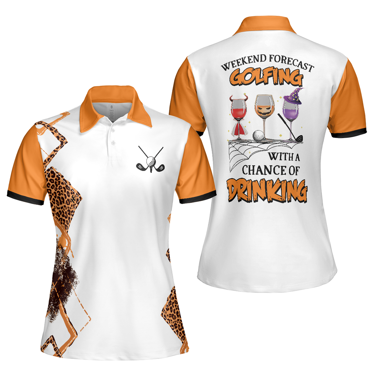 Perfect Halloween Gift for Female Golfing Women's Polo Shirts S-5XL