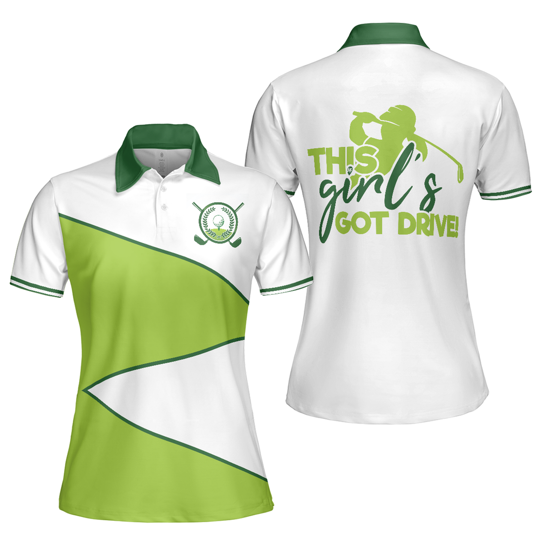 This Girls Got Drive Golf Short Sleeve Tee Ideal Gift Women's Polo Shirts S-5XL
