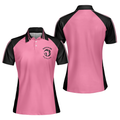 Golf Watch Me Slay These Holes Pink and Black Short Women's Polo Shirts S-5XL