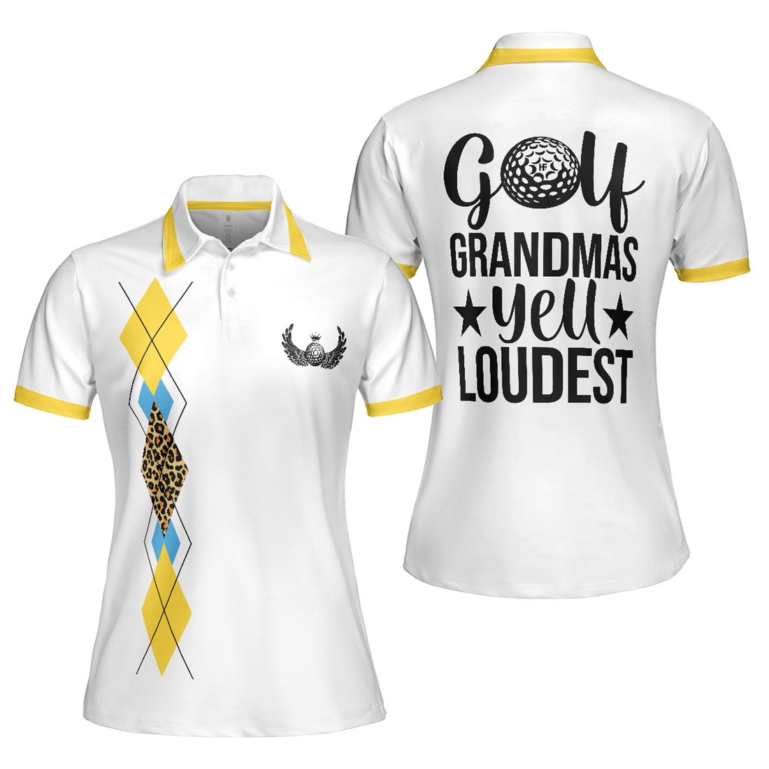 Funny Golf Shirt for Ladies Unique Gift for Golf Grandmas Women's Polo Shirts S-5XL