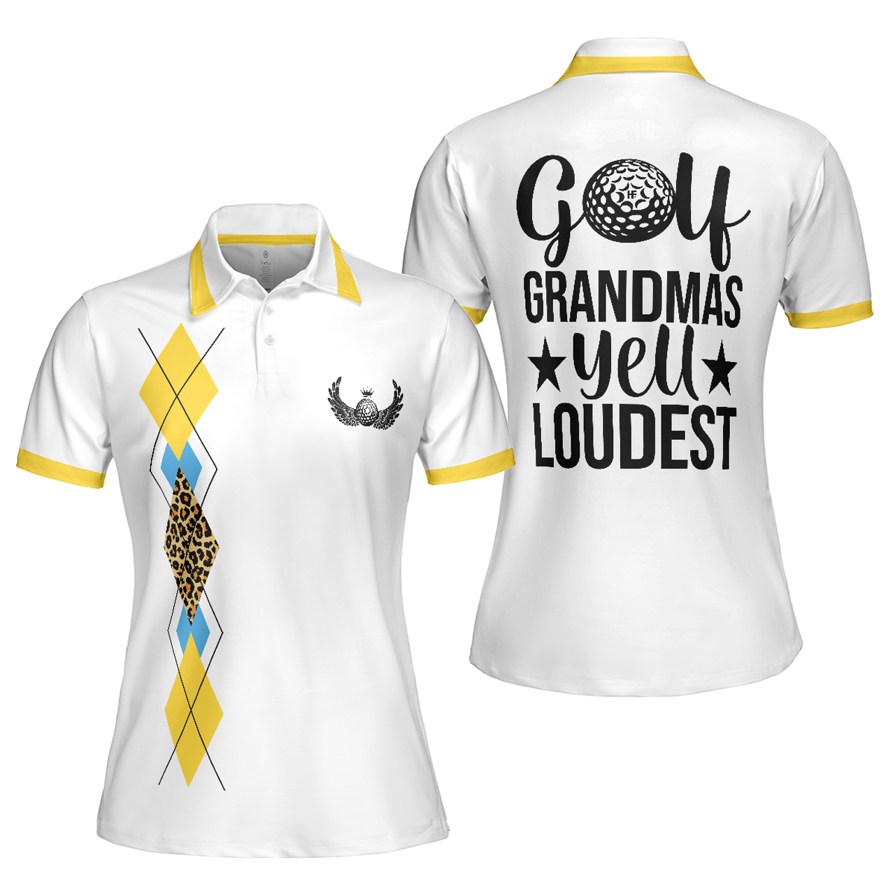 Funny Golf Shirt for Ladies Unique Gift for Golf Grandmas Women's Polo Shirts S-5XL