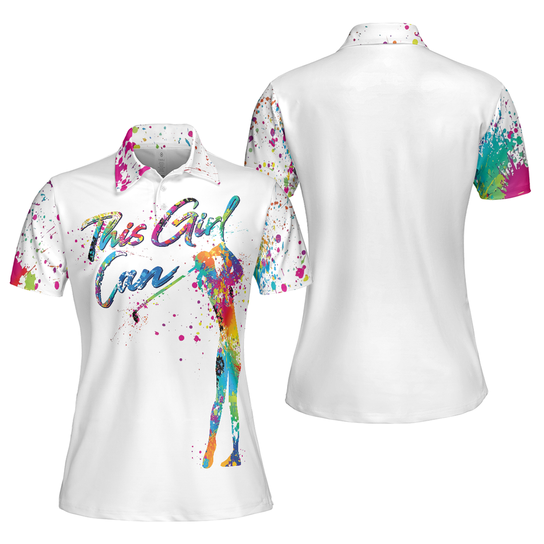 Perfect Gift for Golf Lovers This Girl Can Golf Women's Polo Shirts S-5XL
