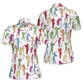 Colorful Golf Shirt Gift for Lovers at Club Tournaments Women's Polo Shirts S-5XL