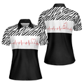 My Heart Beats For Golf Short Sleeve Women's Polo Shirts S-5XL