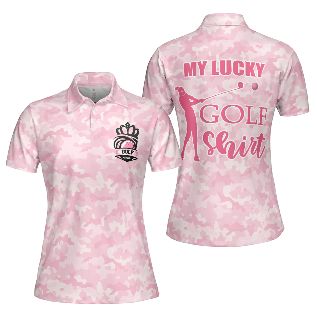 My Lucky Golf Shirt Golf Short Sleeve Women's Polo Shirts S-5XL