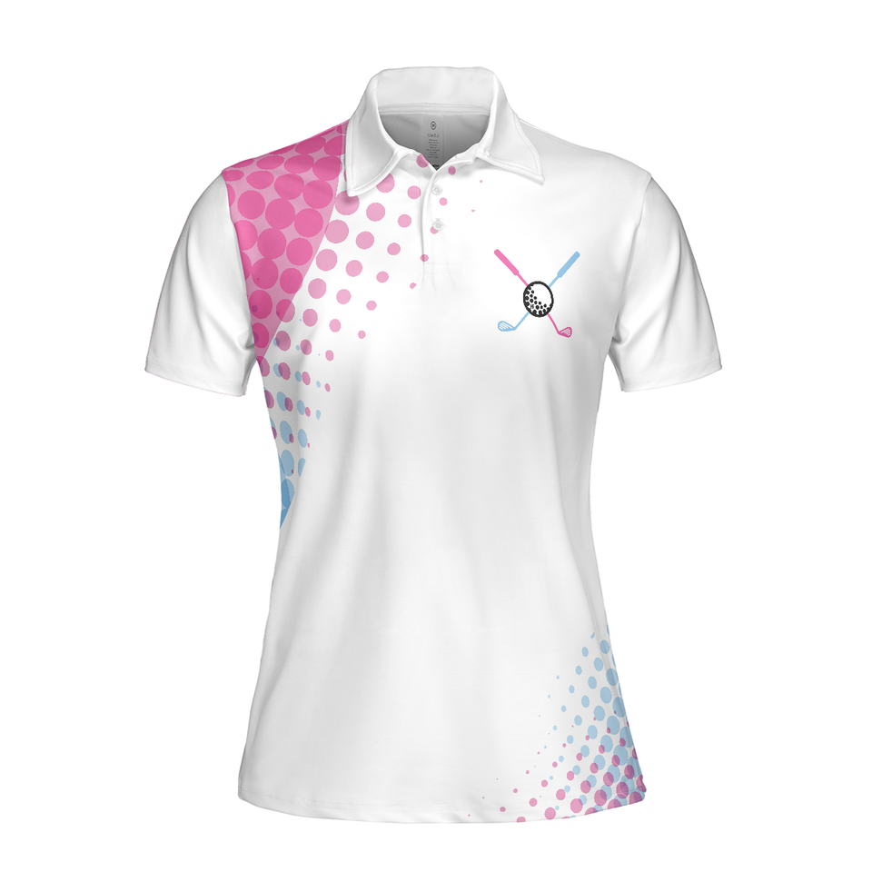 Golf Short Sleeve Putter For Me Pink Women's Polo Shirts S-5XL