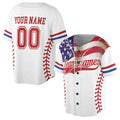Custom Name Team Name American Flag Team Baseball Jersey S-5XL