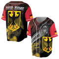 Custom Name Coat Of Arms Of Germany Patriotic Germany Flag Baseball Jersey S-5XL