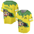 Custom Name Coat Of Arms Of Jamaica Patriotic Jamaica Flag Baseball Jersey S-5XL