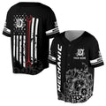Custom Name Mechanic American Flag Patriotic Mechanic Tool Baseball Jersey S-5XL