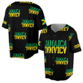 Personalized Name Number Jamaica Flag Coat of Arms Patriotic Baseball Jersey S-5XL