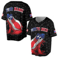 Customize Name Number Puerto Rico Puerto Rican Triabal Frog Flag Baseball Jersey S-5XL