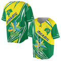 Custom Name Brasil Flag Brasilian Carnival Brazil Pride Baseball Jersey S-5XL