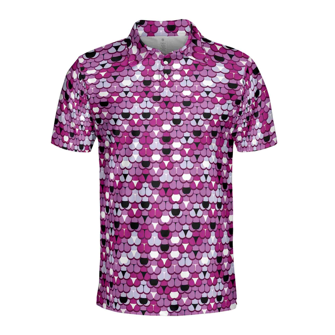 Funny Cute Lady Purple Panties Pattern Golf Men's Polo Shirt S-5XL